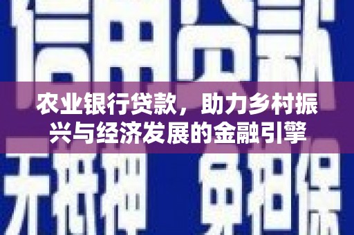 环江农业银行贷款，助力乡村振兴与经济发展的金融引擎