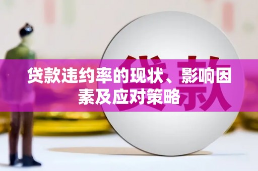 环江贷款违约率的现状、影响因素及应对策略