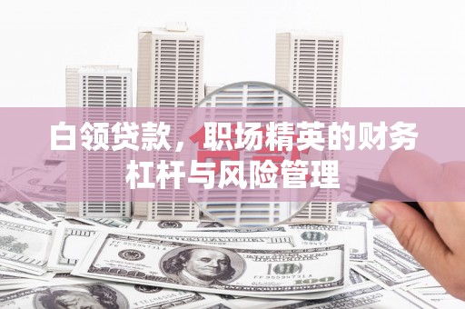 环江白领贷款，职场精英的财务杠杆与风险管理