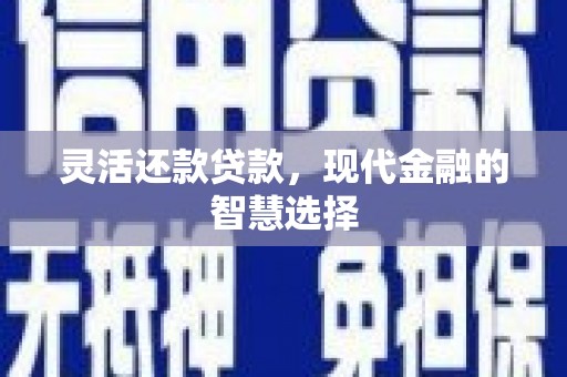 环江灵活还款贷款，现代金融的智慧选择