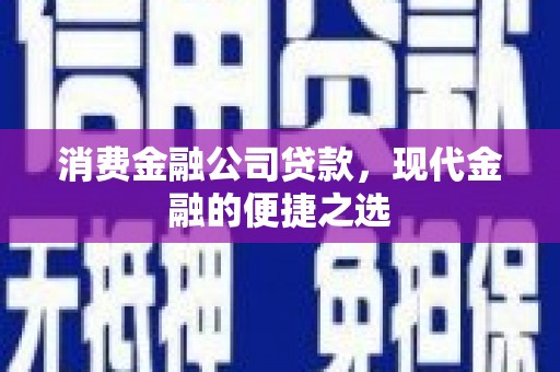 环江消费金融公司贷款，现代金融的便捷之选