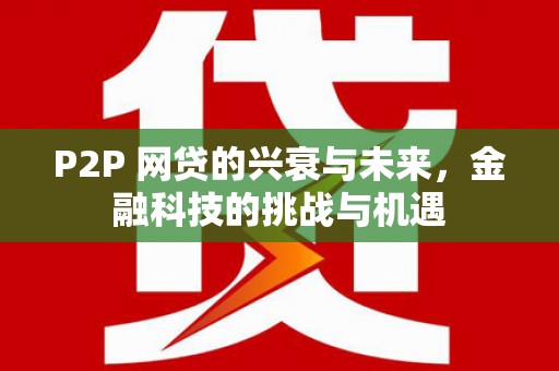 环江P2P 网贷的兴衰与未来，金融科技的挑战与机遇