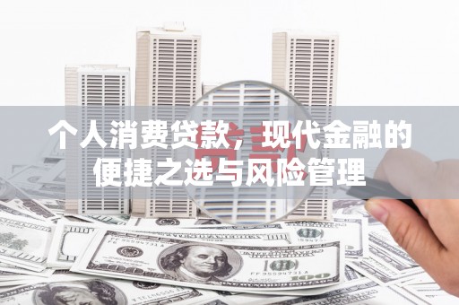 环江个人消费贷款，现代金融的便捷之选与风险管理