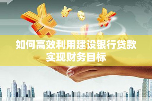 环江如何高效利用建设银行贷款实现财务目标