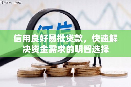 环江信用良好易批贷款，快速解决资金需求的明智选择