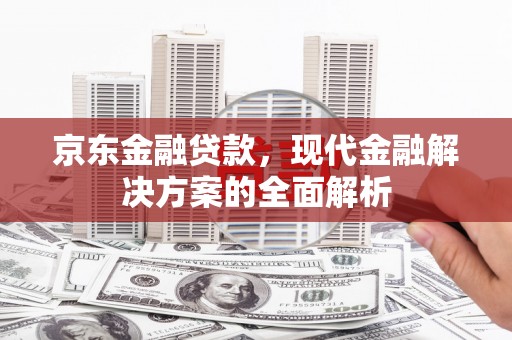 环江京东金融贷款，现代金融解决方案的全面解析