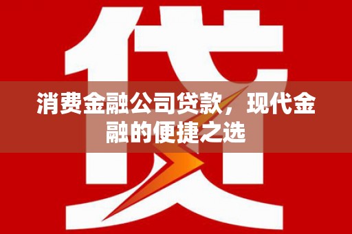 环江消费金融公司贷款，现代金融的便捷之选