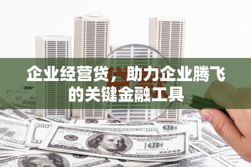 环江企业经营贷，助力企业腾飞的关键金融工具