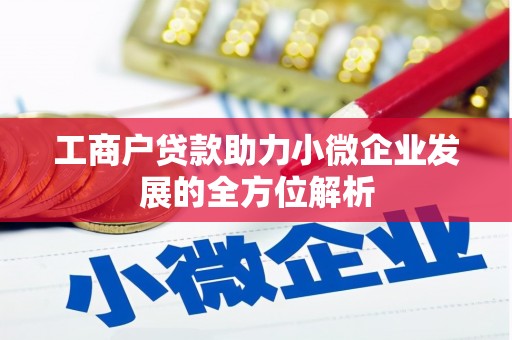 环江工商户贷款助力小微企业发展的全方位解析