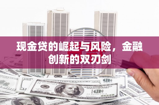 环江现金贷的崛起与风险，金融创新的双刃剑