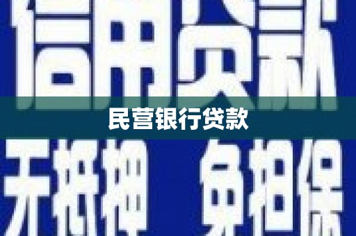 环江民营银行贷款