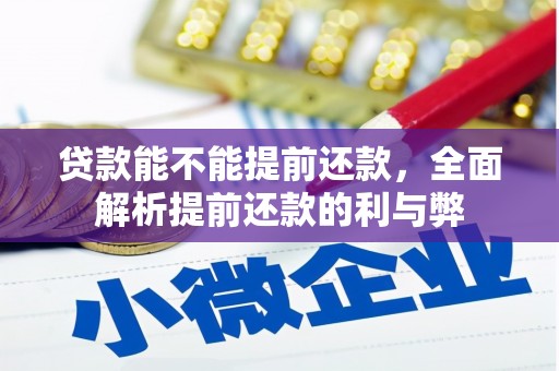 环江贷款能不能提前还款，全面解析提前还款的利与弊