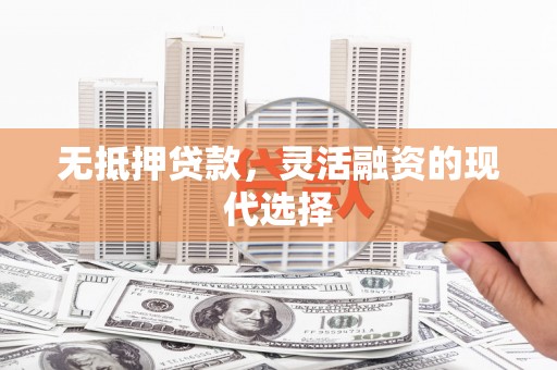 环江无抵押贷款，灵活融资的现代选择