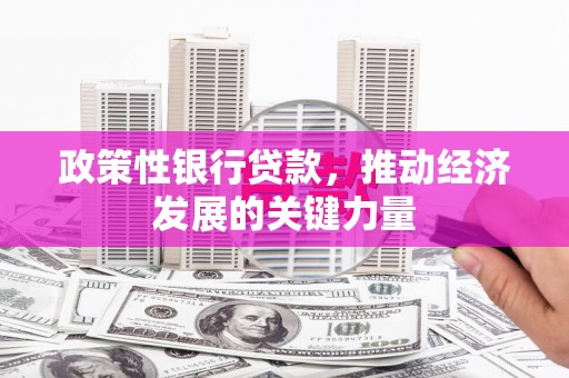 环江政策性银行贷款，推动经济发展的关键力量