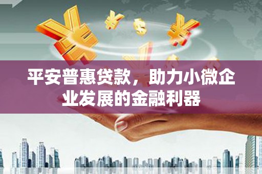 环江平安普惠贷款，助力小微企业发展的金融利器
