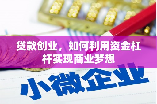 环江贷款创业，如何利用资金杠杆实现商业梦想