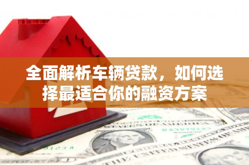 环江全面解析车辆贷款，如何选择最适合你的融资方案