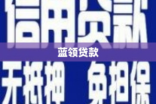 环江蓝领贷款