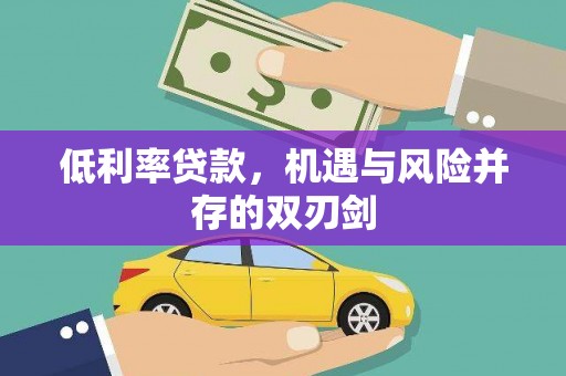 环江低利率贷款，机遇与风险并存的双刃剑