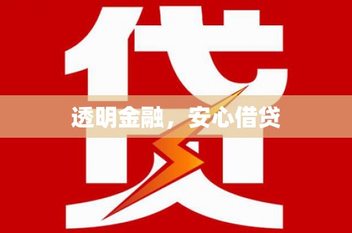 环江透明金融，安心借贷