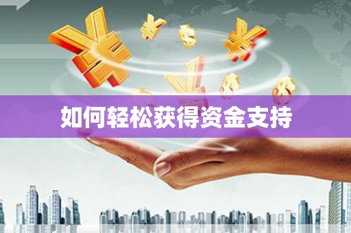 环江如何轻松获得资金支持