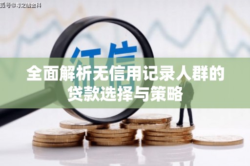 环江全面解析无信用记录人群的贷款选择与策略