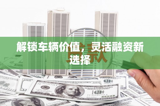 环江解锁车辆价值，灵活融资新选择