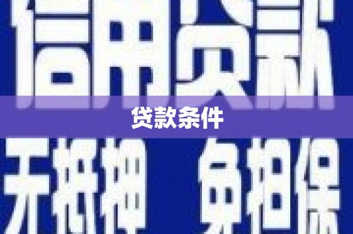环江贷款条件