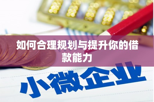 环江如何合理规划与提升你的借款能力