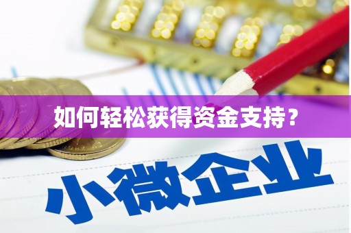 环江如何轻松获得资金支持？