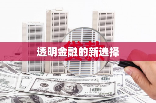 环江透明金融的新选择