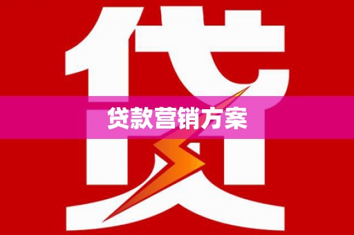 环江贷款营销方案